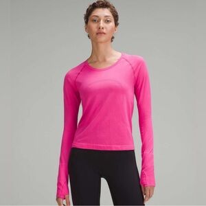 Sonic Pink Lululemon Swiftly Tech 2.0 long sleeve